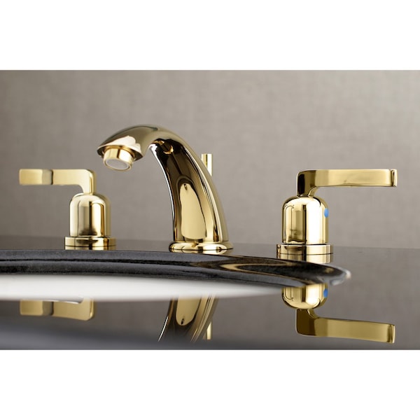 KB8962EFL 8 Widespread Bathroom Faucet, Polished Brass